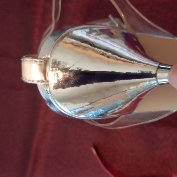 Zara chome heels with rhinestone strap - Picture 8 of 8